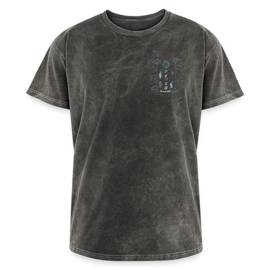 Flow Through What You Go Through Mineral Wash T-shirt - mineral charcoal gray