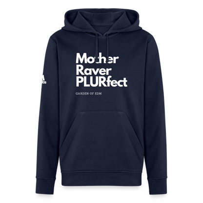 PLURfect Mother Adidas Unisex Fleece Hoodie - french navy