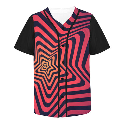 Red Illusions Baseball Jersey