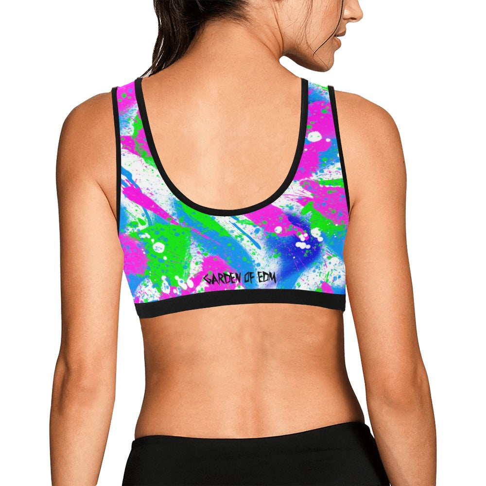 Saved By The Rave Sports Bra - Garden Of EDM