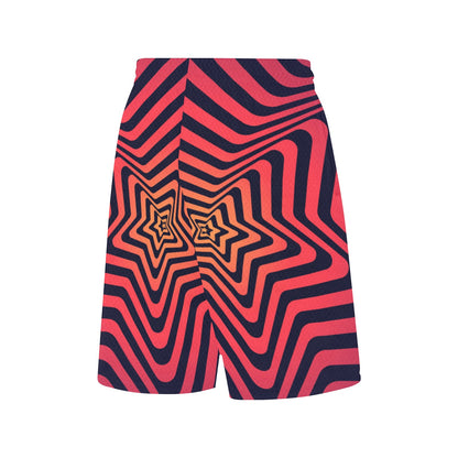 All Over Print Basketball Shorts With Pockets