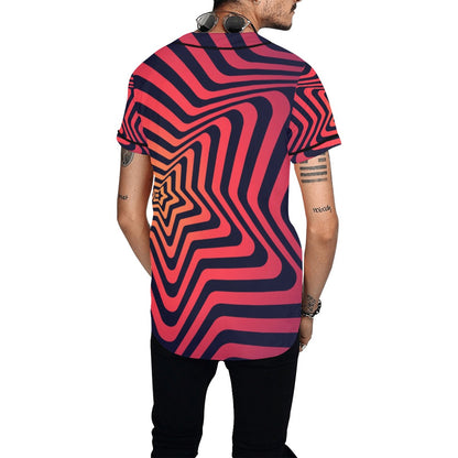 Red Illusions Baseball Jersey