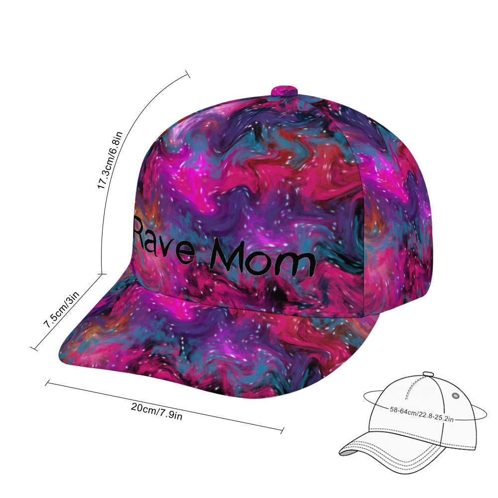 Nebular Rave Mom Snapback (Full Print)