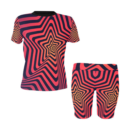 Red Illusions Short Set