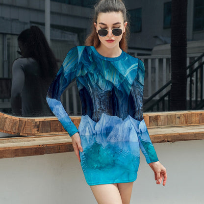 Cuevas de Marmol Long Sleeve Dress