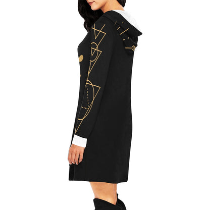 Sacred Balance Mini Hoodie Dress