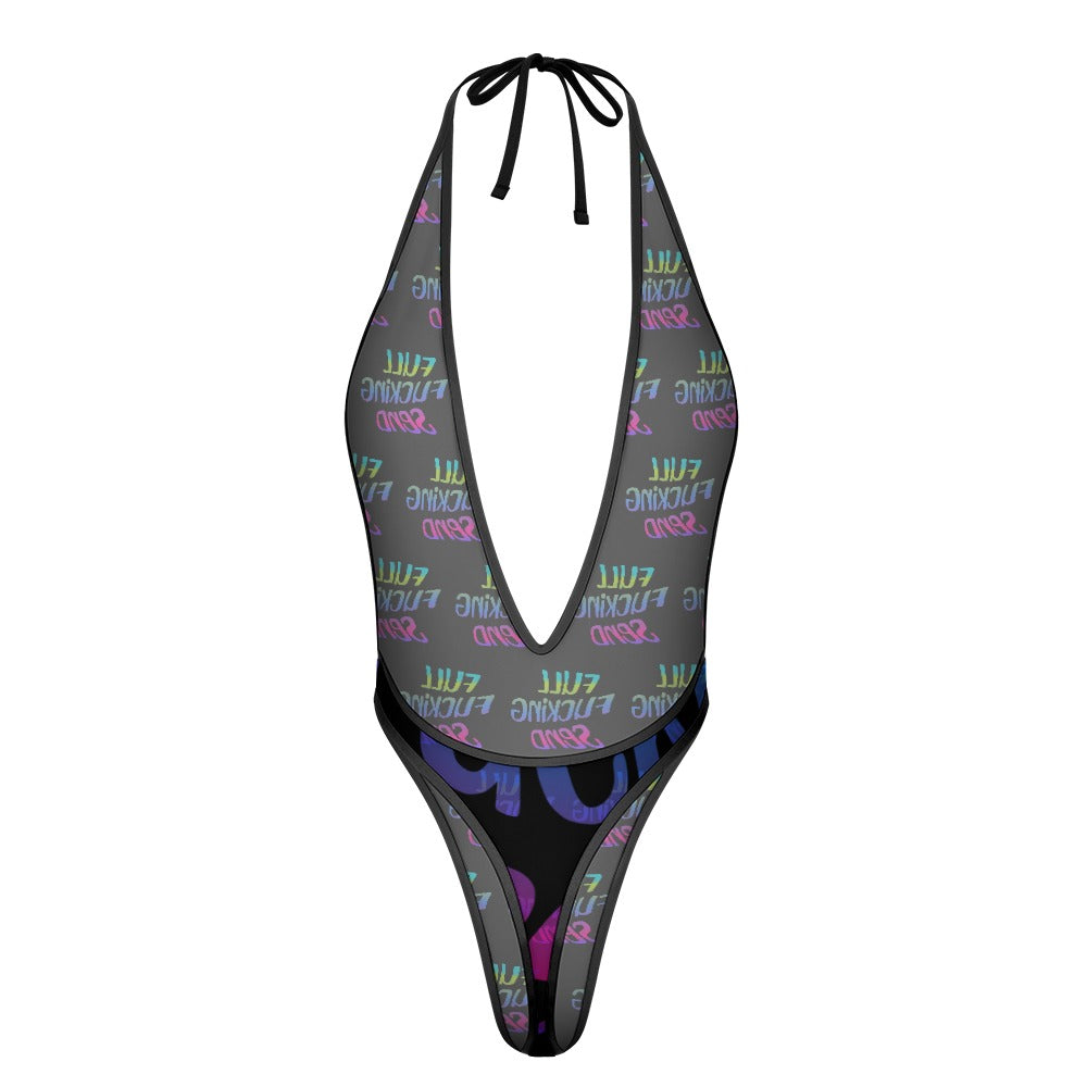 Full F*cking Send V Halter One Piece