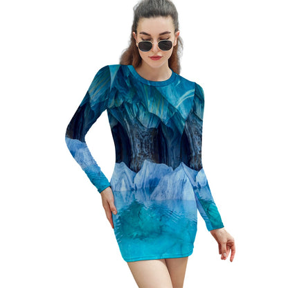 Cuevas de Marmol Long Sleeve Dress