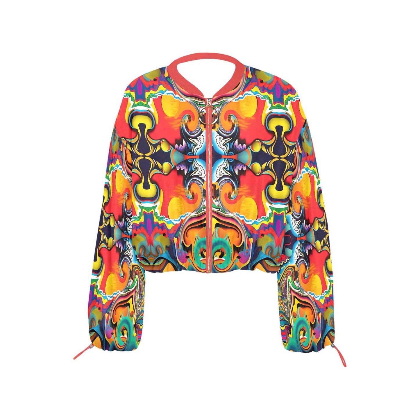 SOL Vibes Chiffon Cropped Jacket - Garden Of EDM