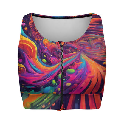 Galactic Dreamer Zipper Crop