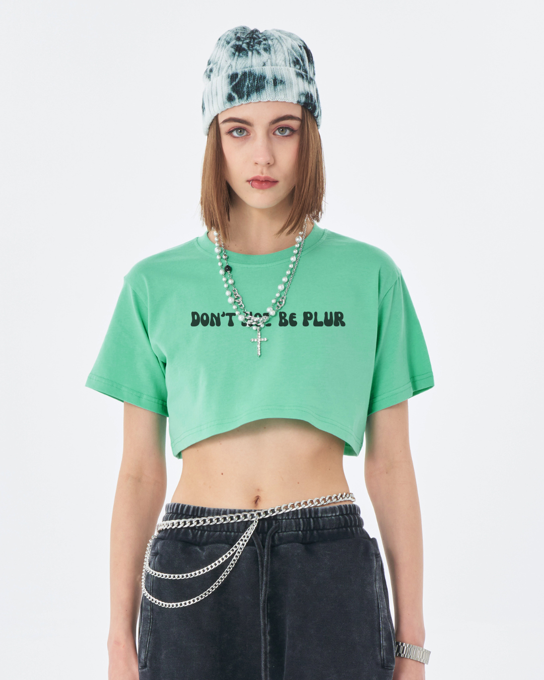 Don't Not Be PLUR Crop Tee - Garden Of EDM