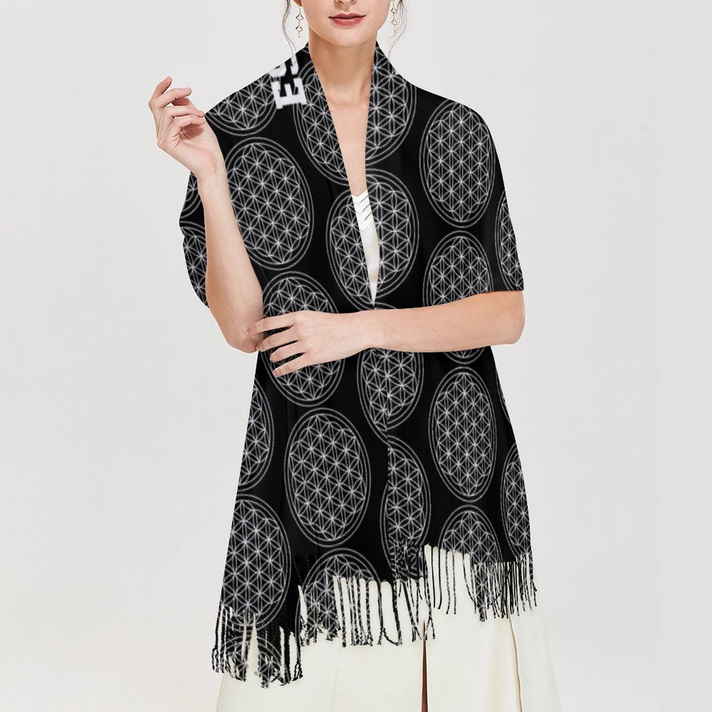 Vest Pocket FLOWer of Life Pashmina