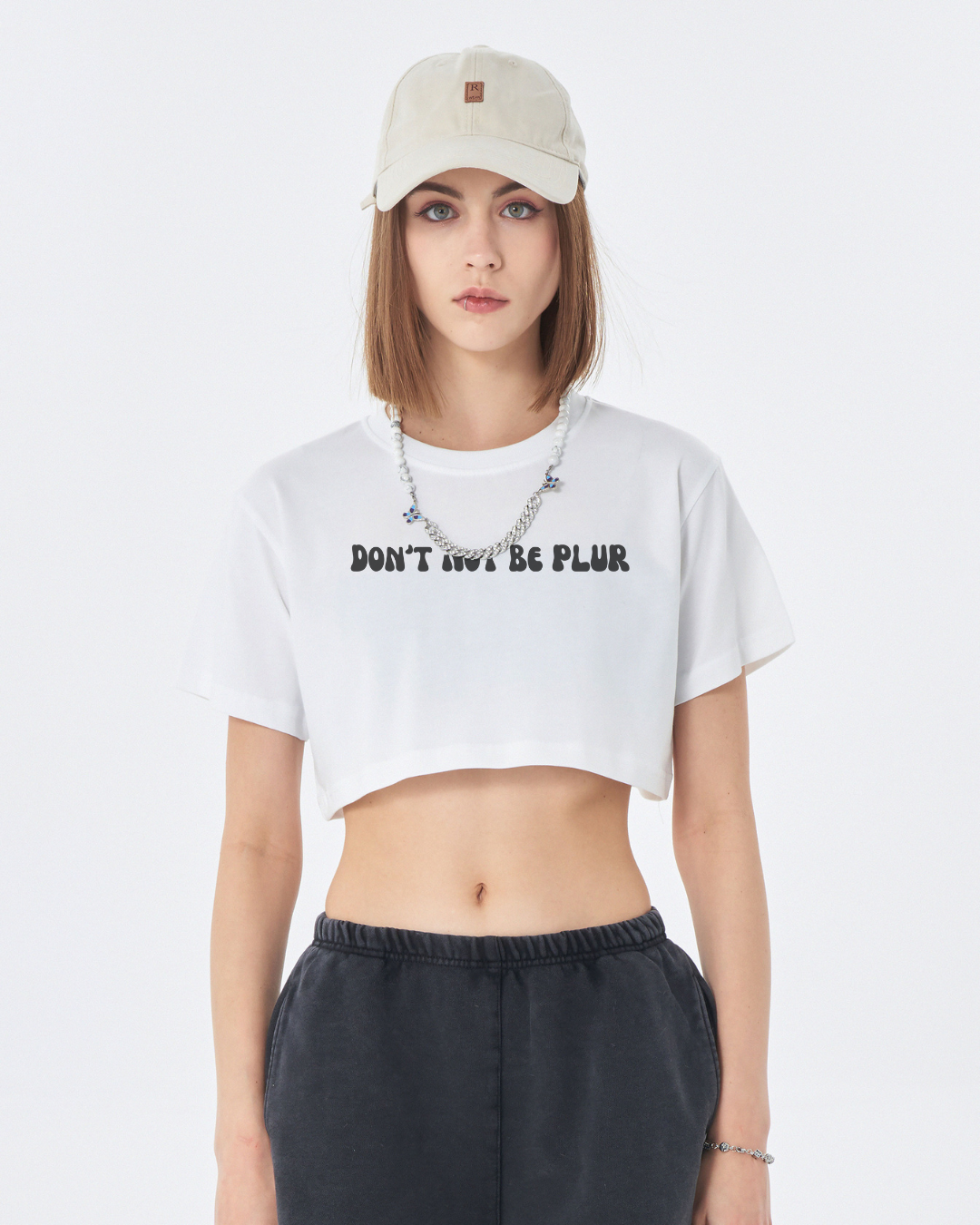 Don't Not Be PLUR Crop Tee - Garden Of EDM