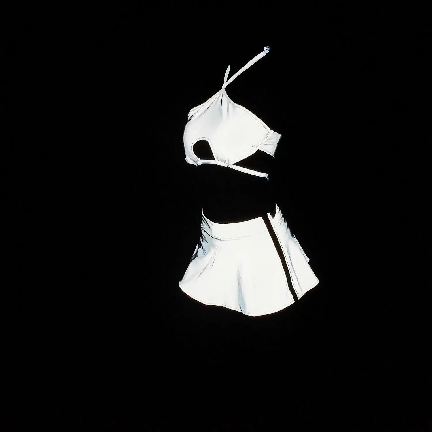 Reflective Skirt Set - Garden Of EDM