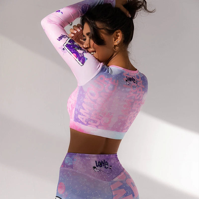 Unicorn Love Crop and Pants Set