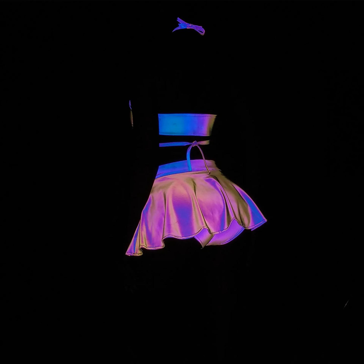 Reflective Skirt Set - Garden Of EDM