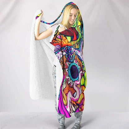 Trippy Escape Hooded Blankets