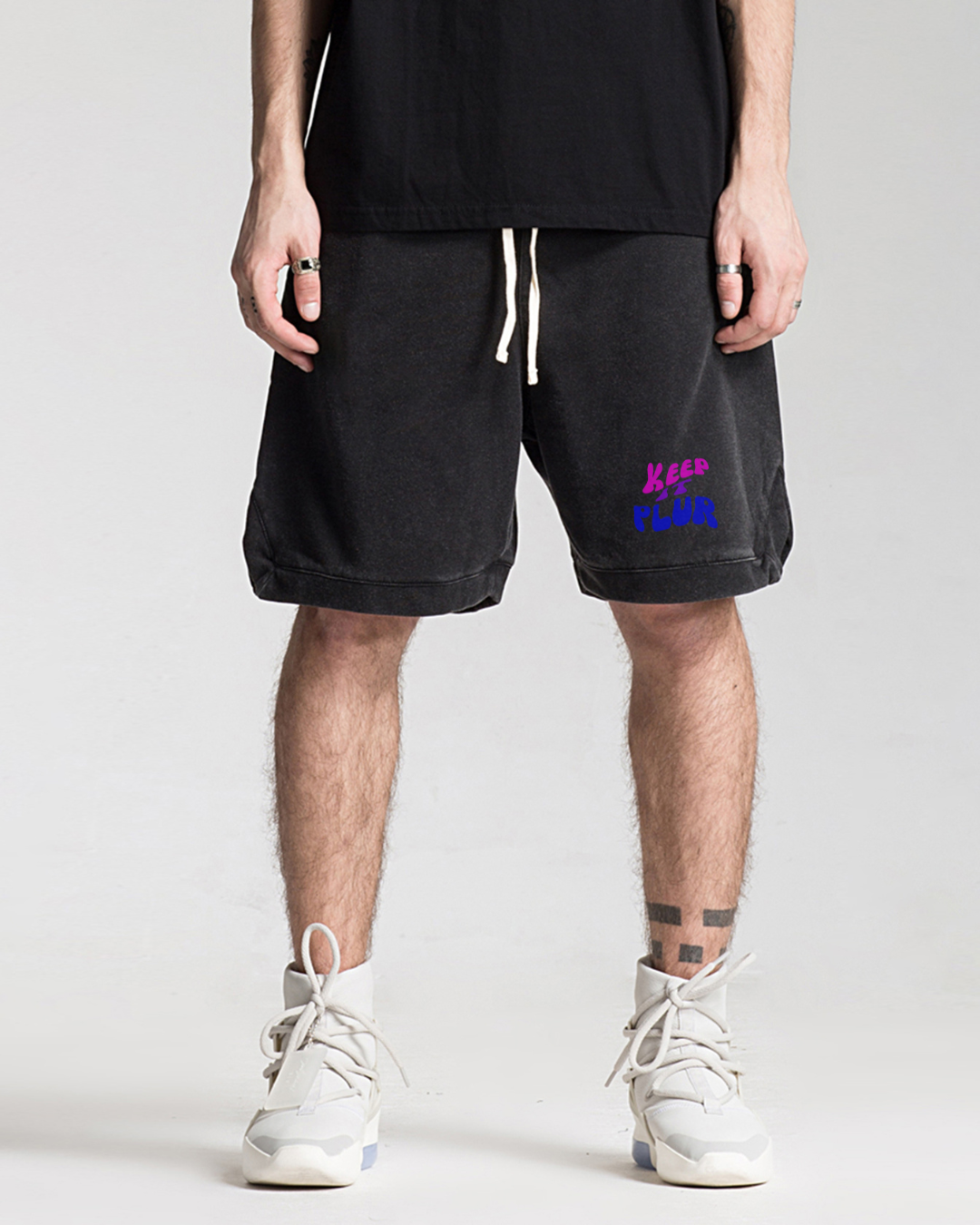 Keep It PLUR Sweat Shorts - Garden Of EDM