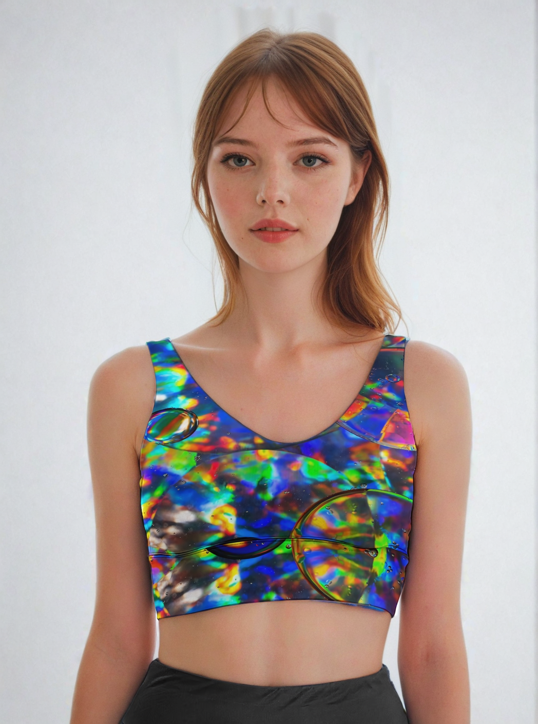 Bubble Galaxy Sports Crop Top