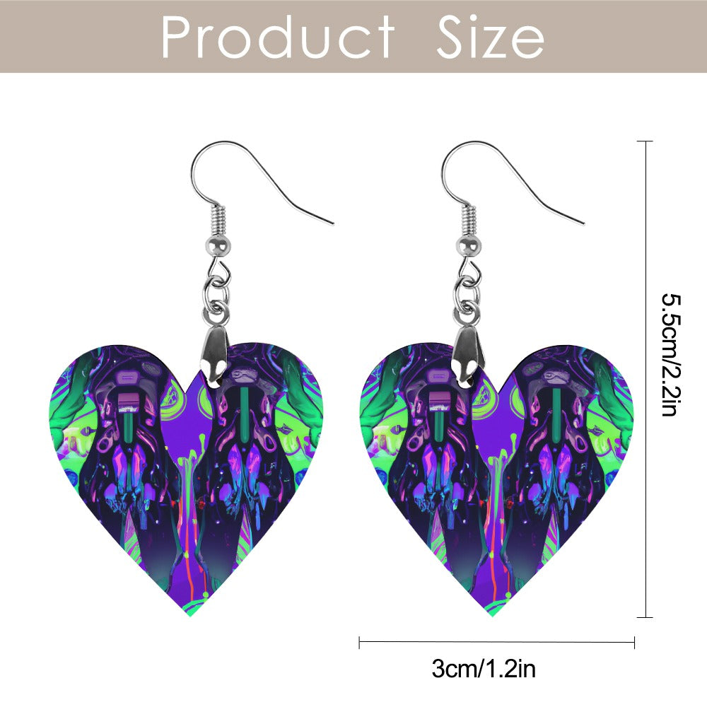 Liquid Divinity Wooden earrings - Garden Of EDM