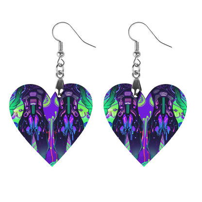 Liquid Divinity Wooden earrings - Garden Of EDM