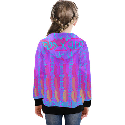 Infinity Warp Big Girls' Zip Up Hoodie