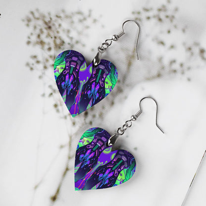 Liquid Divinity Wooden earrings - Garden Of EDM