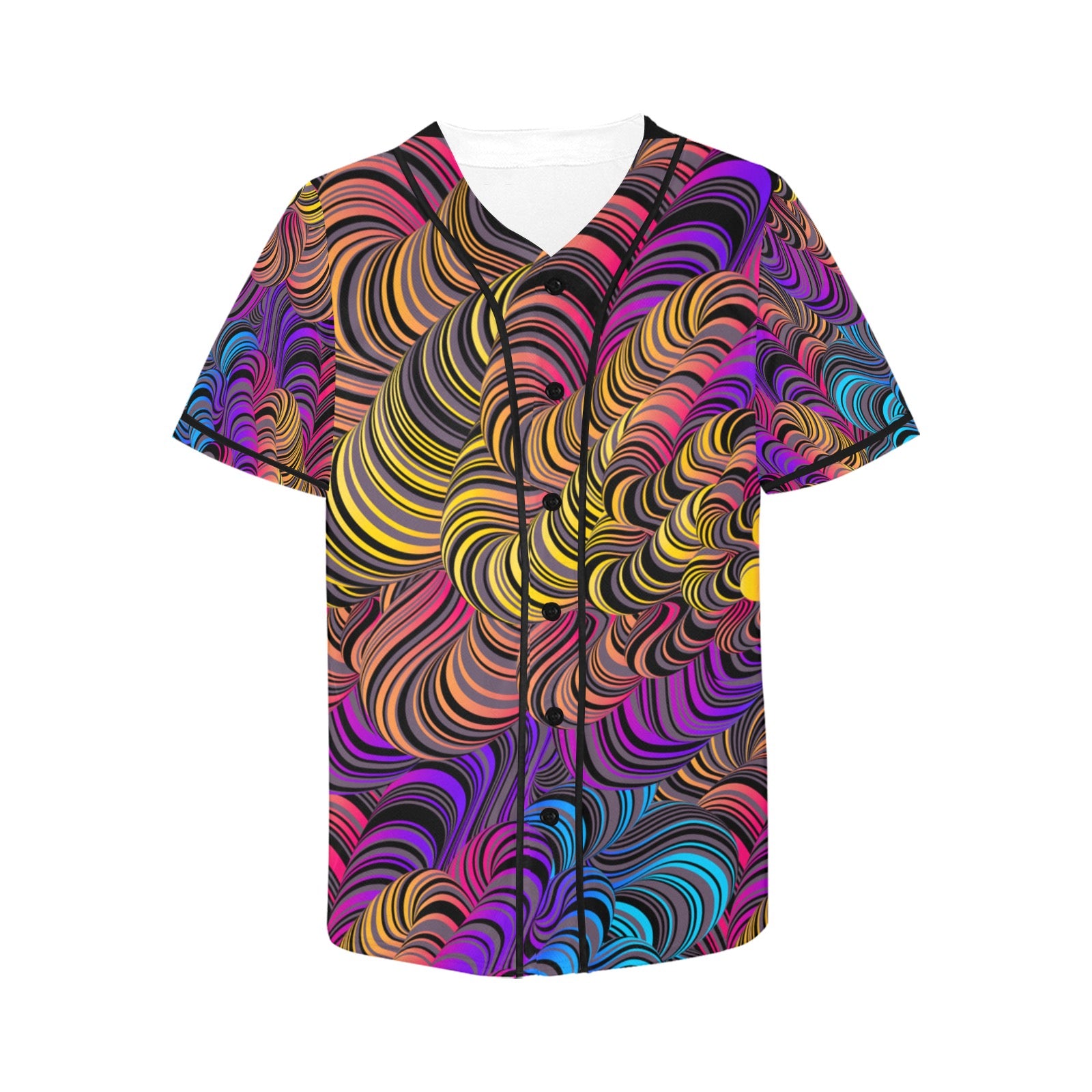 Trippy Flower Baseball Jersey - Garden Of EDM