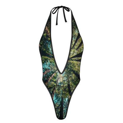 Forest Dreams V Halter One Piece Swimsuit