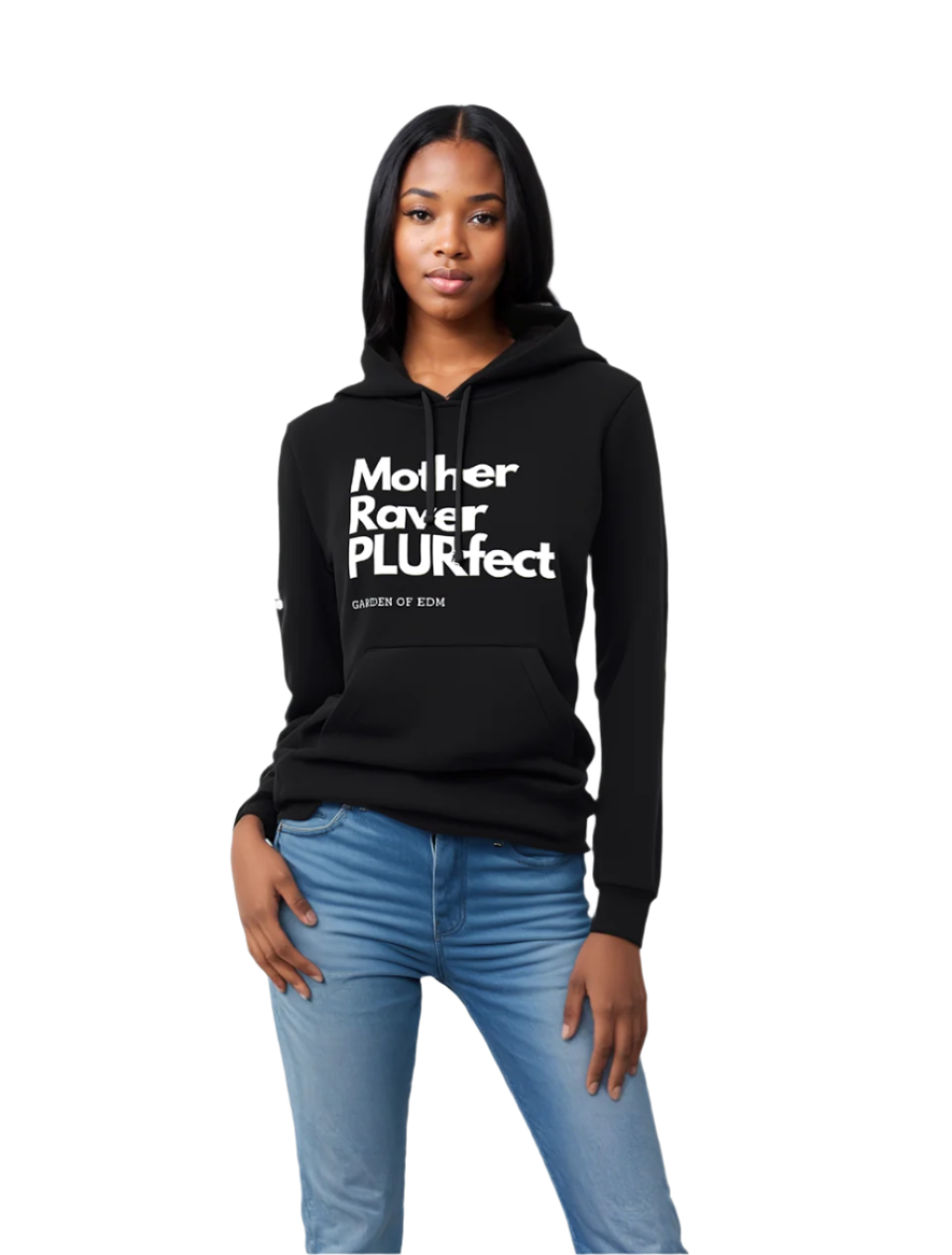 PLURfect Mother Adidas Unisex Fleece Hoodie - black