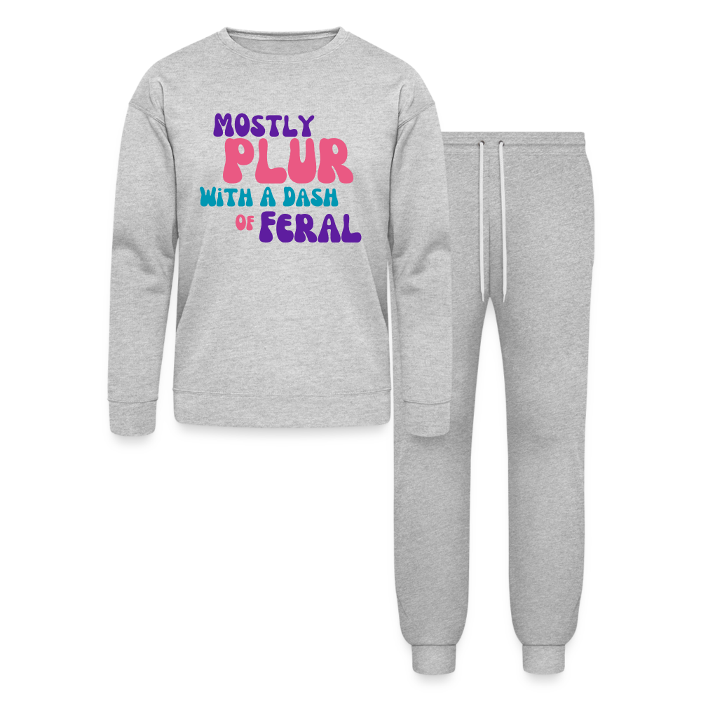 A Dash Of Plur Joggers Set - heather gray