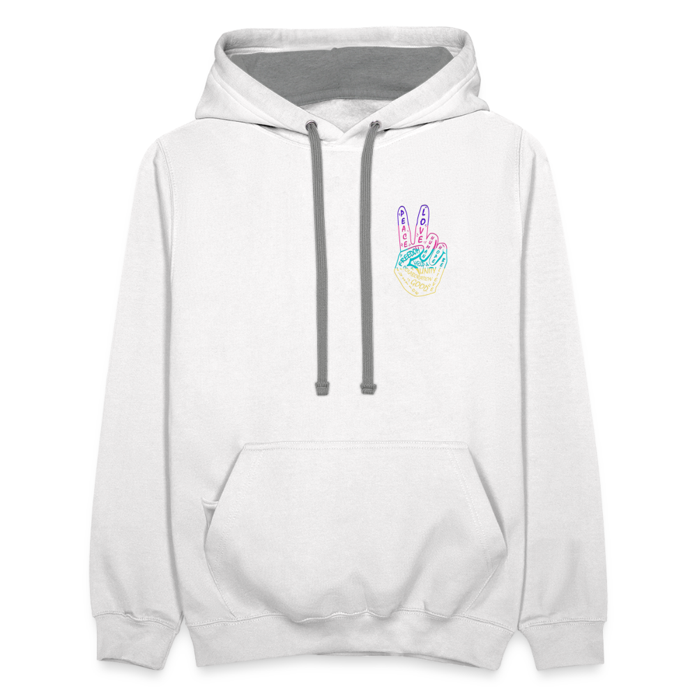 Dash Of Feral Hoodie - white/gray