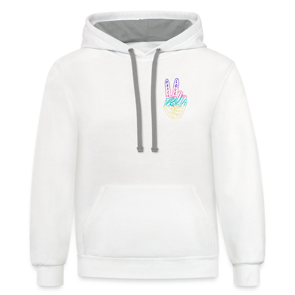 Dash Of Feral Hoodie - white/gray