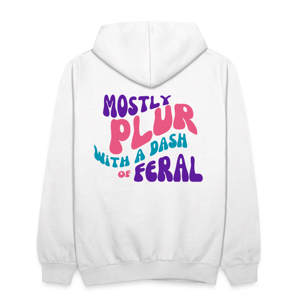 Dash Of Feral Hoodie - white/gray