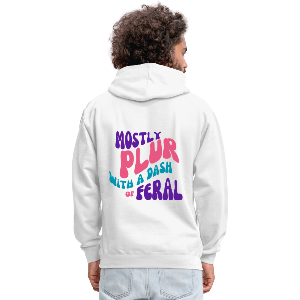 Dash Of Feral Hoodie - white/gray