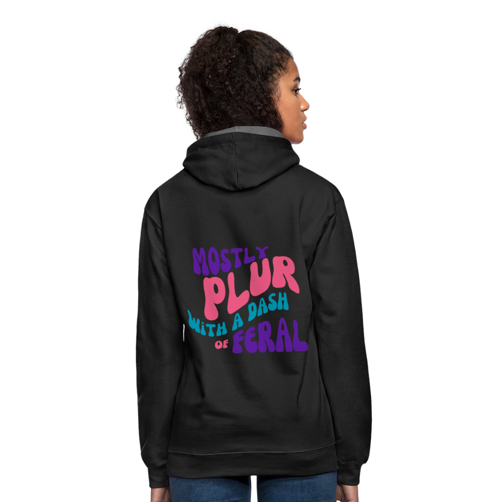 Dash Of Feral Hoodie - black/asphalt