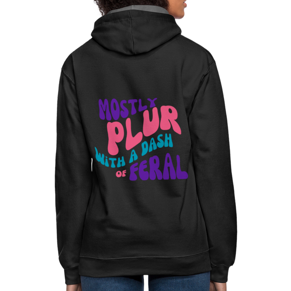 Dash Of Feral Hoodie - black/asphalt