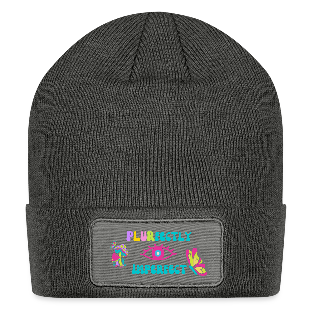 Plurfectly imperfect Beanie - charcoal grey