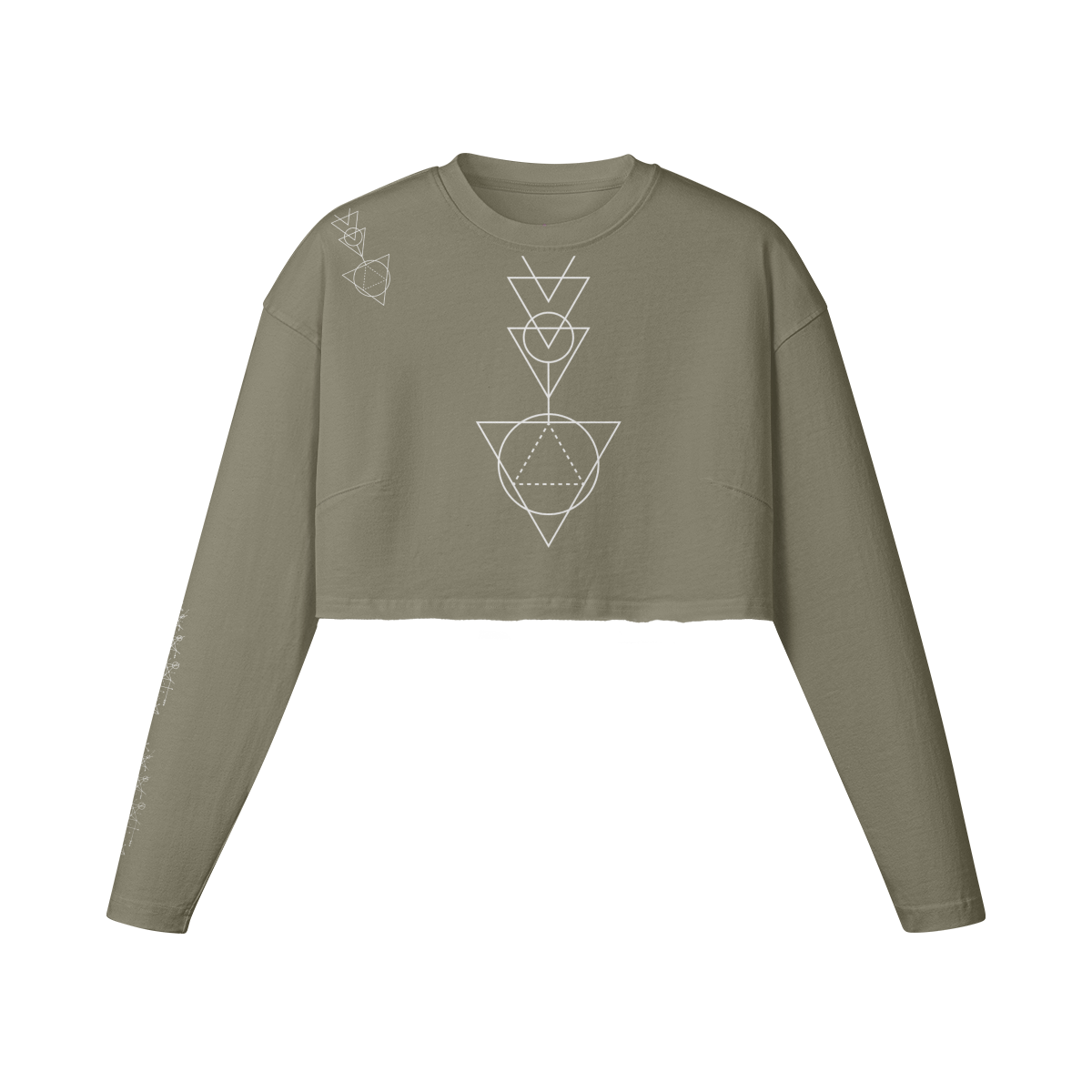 Sacred Balance Long Sleeve Faded Crop Top