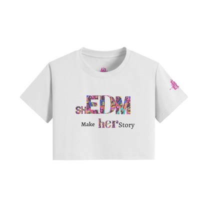 shEDM HERstory Crop Boxy Tee