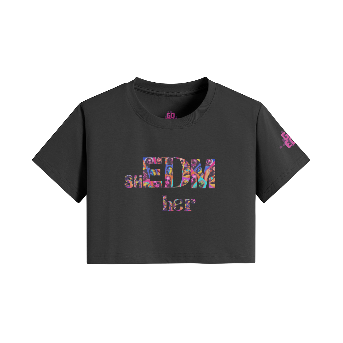 shEDM HERstory Crop Boxy Tee