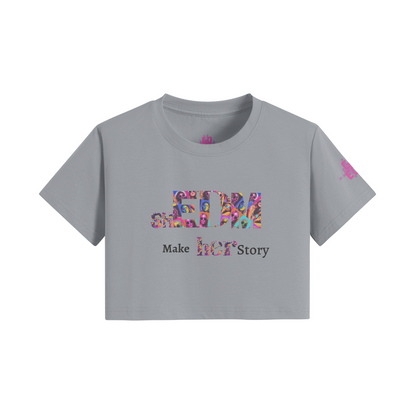 shEDM HERstory Crop Boxy Tee