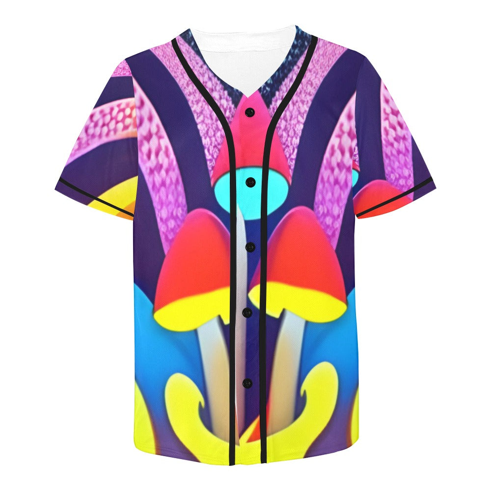 Mushroom Masc Baseball Jersey - Garden Of EDM