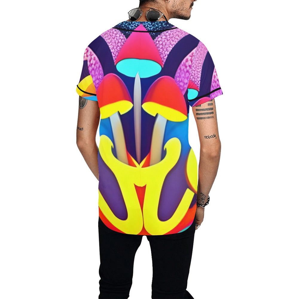 Mushroom Masc Baseball Jersey - Garden Of EDM