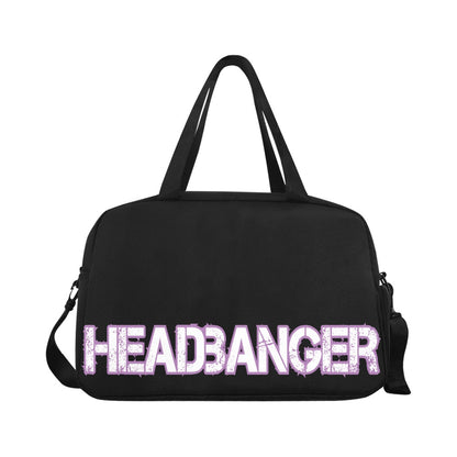 HeadBanger BlK Duffle Travel Bag with shoe compartment - Garden Of EDM