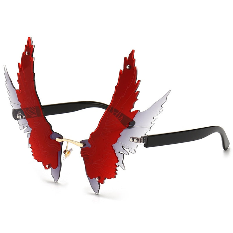 Wing Rimless Sunglasses - Garden Of EDM