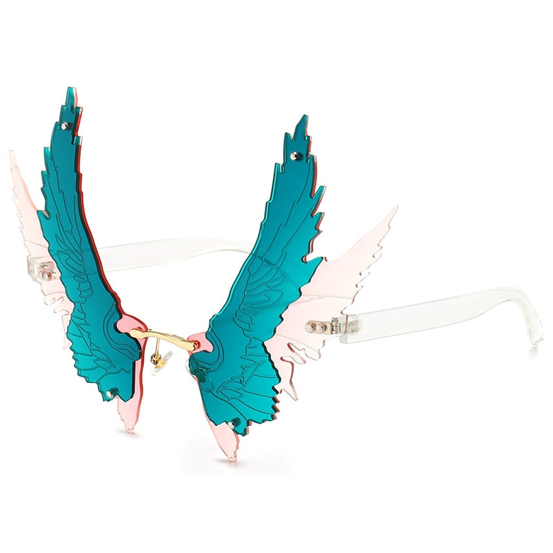 Wing Rimless Sunglasses - Garden Of EDM