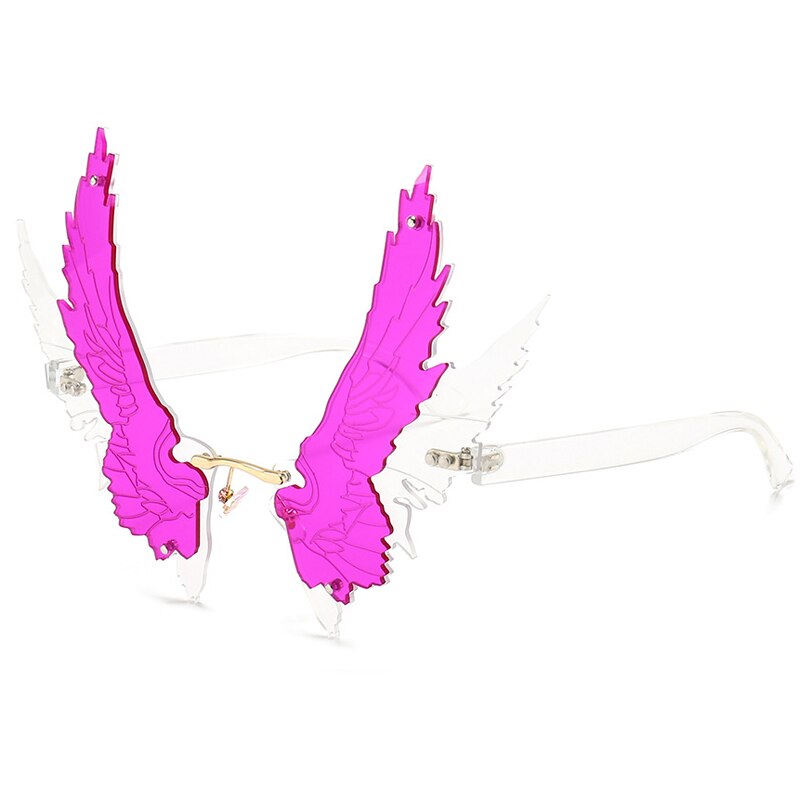 Wing Rimless Sunglasses - Garden Of EDM