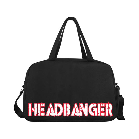 HeadBanger Blk/Red Travel Bag with shoe compartment - Garden Of EDM