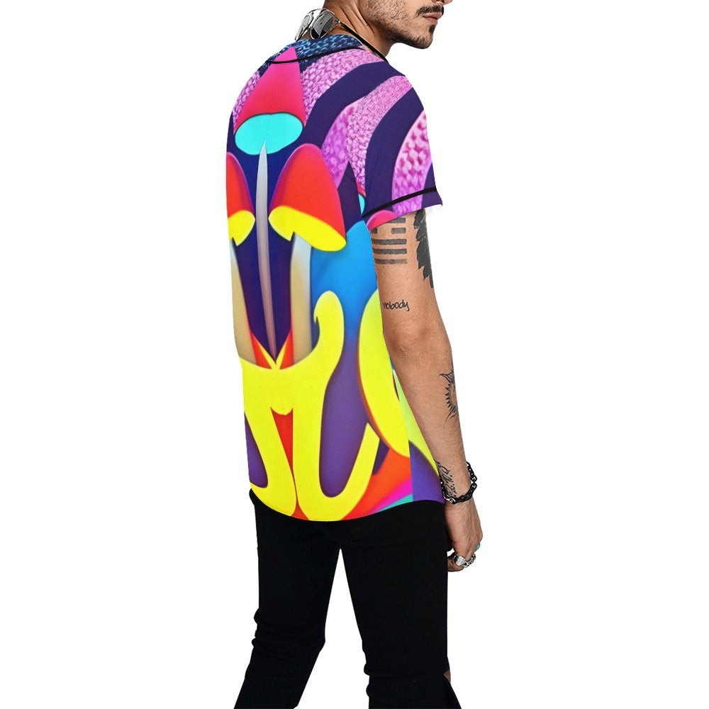 Mushroom Masc Baseball Jersey - Garden Of EDM